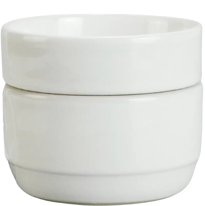 Green-Life ceramic tart warmer GL24ET148 with color glaze finish, developed for scalable OEM production and diverse fragrance collections for private label brands.