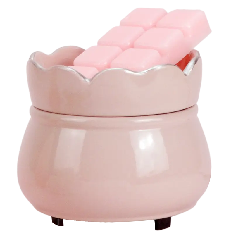 Green-Life ceramic tart warmer GL24ET752 with color glaze finish, developed for scalable OEM production and diverse fragrance collections for private label brands.