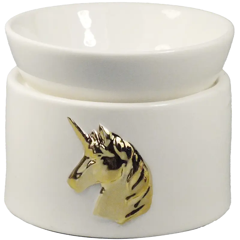 Green-Life ceramic tart warmer GLE182001W with nature inspired design, created for lifestyle fragrance collections and natural themed product lines.