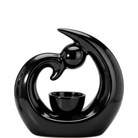 Green-Life ceramic tealight holder GF22044 with sculptural design, helping brands build artistic and differentiated candle collections.