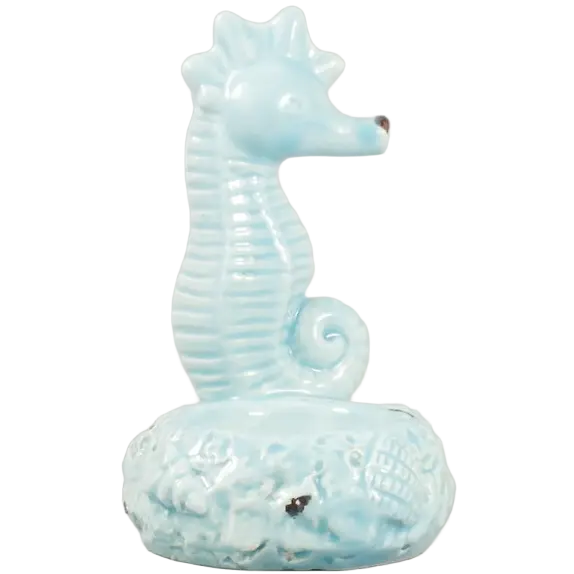 Green-Life ceramic tealight holder GFH192018 with ocean and marine design, suitable for coastal and summer-themed candle product development.