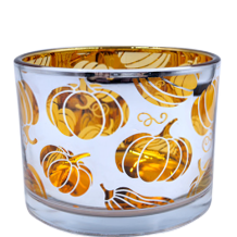 Green-Life glass luminary candle holder GF25CH500 with laser engraving, enabling precise light projection and refined surface effects for premium private label candle collections.