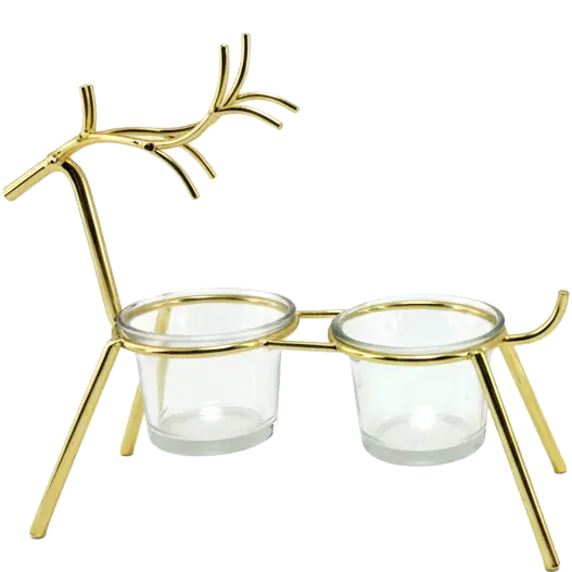 Green-Life glass votive holder GF25CH731 designed for both tealight and votive candles, ideal for gift sets and entry-level fragrance product lines.