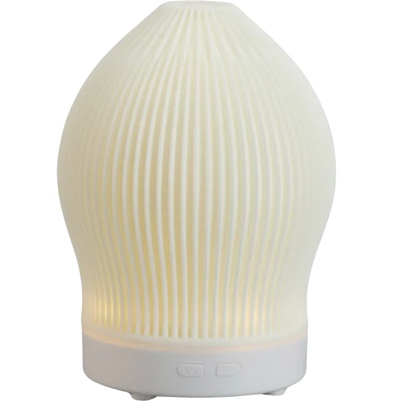 Green-Life plastic ultrasonic diffuser GF24EA0921E42 featuring vinyl shade cover design, forming sculptural lamp style diffusers suitable for decorative home fragrance collections.