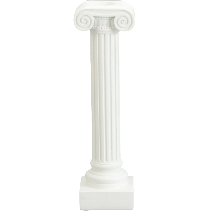 Green-Life polyresin candle stick holder GF23CH219 with Roman architecture design, developed for premium decorative candle collections and heritage-inspired brand positioning.