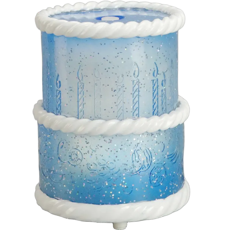 Green-Life transparent resin ultrasonic diffuser GL26EA230P with glitter effect finish, creating sparkling light diffusion suitable for decorative fragrance brands and private label diffuser collections.