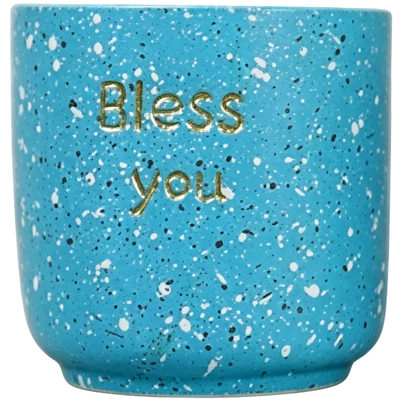 Green-Life cement candle jar GF25CJ104 with terrazzo effect, combining durable material and modern texture for contemporary fragrance collections.