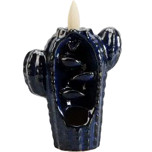 Green-Life traditional ceramic backflow incense burner GF23IB252YL18 offering classic forms with cascading smoke effect, suitable for specialty fragrance collections and gift markets