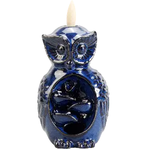 Green-Life ceramic backflow incense burner GF23IB259 with animal design, creating flowing smoke effect for fragrance brands developing visually differentiated decorative product lines