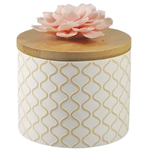 Green-Life cutout ceramic reed diffuser GLC1903187 bottle combining decorative patterns with fragrance diffusion, suitable for ambient décor and gift-oriented fragrance collections.