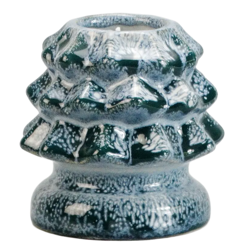 Green-Life ceramic candle jar GF23011C56 with holiday and seasonal themes, supporting festive fragrance collections and promotional OEM candle programs.