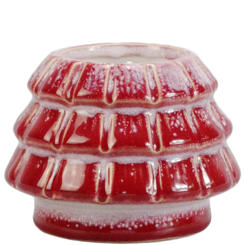 Green-Life ceramic candle jar GF23014C56 with holiday and seasonal themes, supporting festive fragrance collections and promotional OEM candle programs.