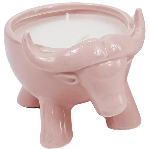 Green-Life ceramic candle jar GF23CJ185C102 with animal design, developed for character-based fragrance products and playful product lines for private label brands.