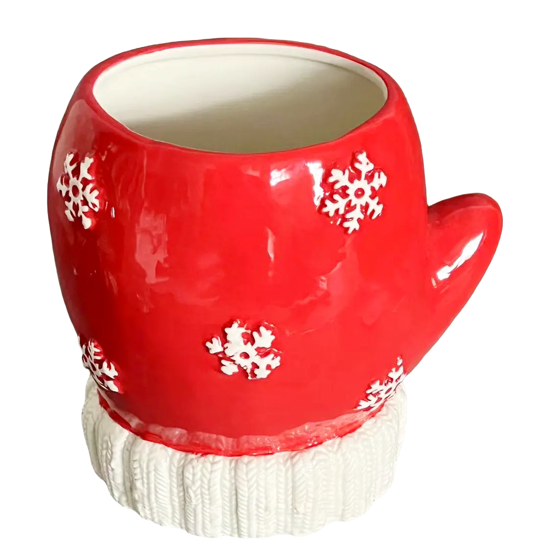 Green-Life ceramic candle jar GF25CJ075 with holiday and seasonal themes, supporting festive fragrance collections and promotional OEM candle programs.