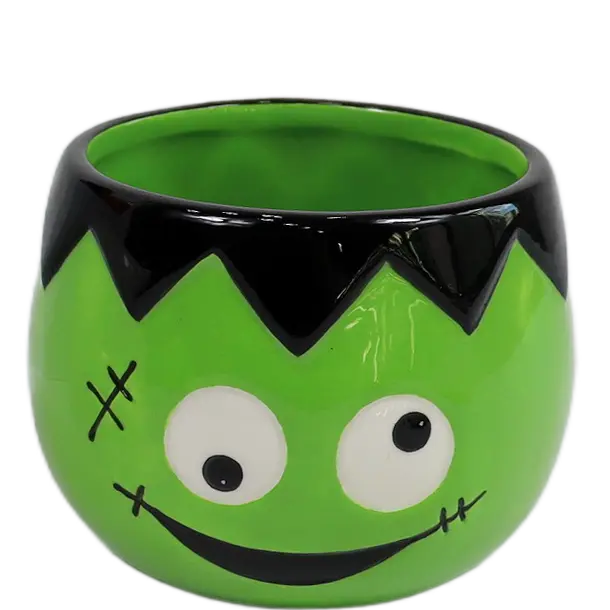 Green-Life ceramic candle jar GF25CJ121 with holiday and seasonal themes, supporting festive fragrance collections and promotional OEM candle programs.