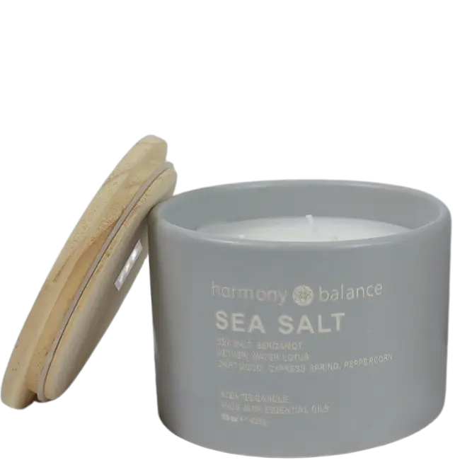 Green-Life ceramic candle jar GF25CJ191 featuring text and quote elements, designed to deliver message-driven fragrance products for private label branding and differentiation.