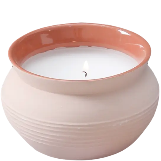 Green-Life ceramic candle jar GF25CJ300 with matte glaze surface, designed for modern minimalist fragrance collections and clean brand positioning.