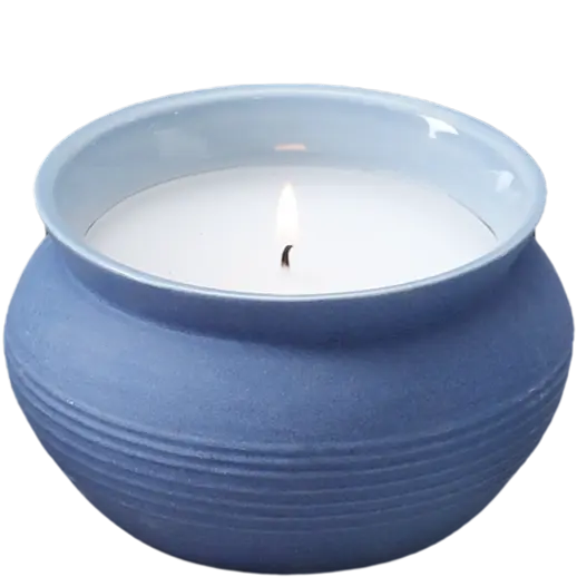 Green-Life ceramic candle jar GF25CJ301 with matte glaze surface, designed for modern minimalist fragrance collections and clean brand positioning.