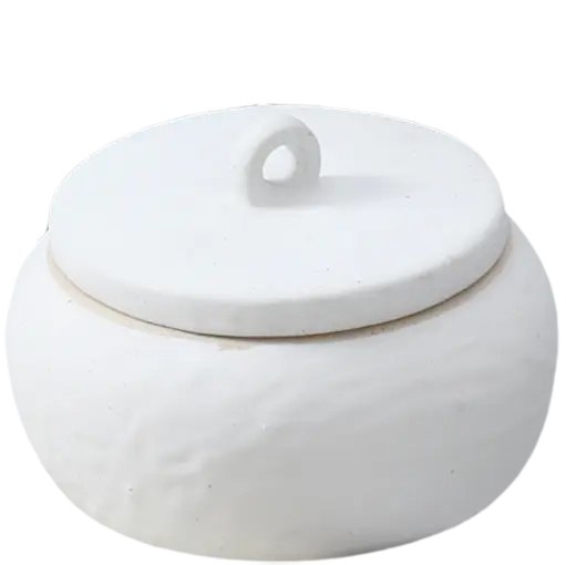 Green-Life ceramic candle jar F25CJ305 with matte glaze surface, designed for modern minimalist fragrance collections and clean brand positioning.