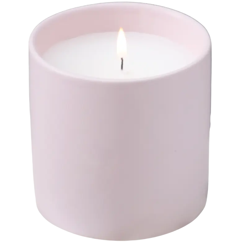 Green-Life ceramic candle jar GF25CJ308 with color glaze finish, supporting mass customization and consistent production for private label fragrance brands.