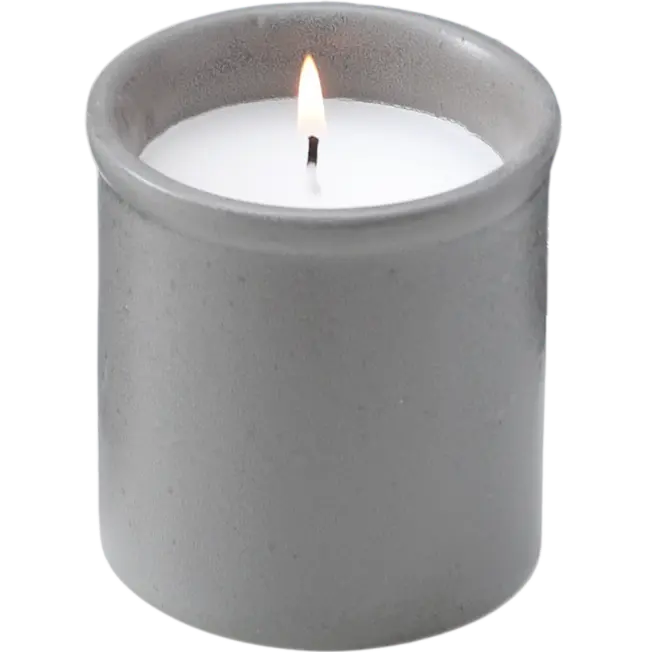 Green-Life ceramic candle jar GF25CJ312 with color glaze finish, supporting mass customization and consistent production for private label fragrance brands.
