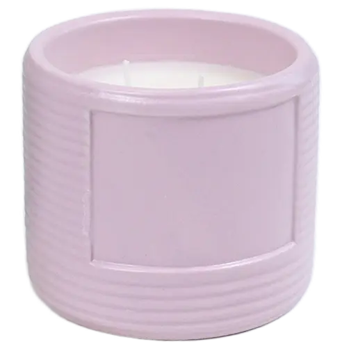 Green-Life ceramic candle jar GF25CJ321 with color glaze finish, supporting mass customization and consistent production for private label fragrance brands.