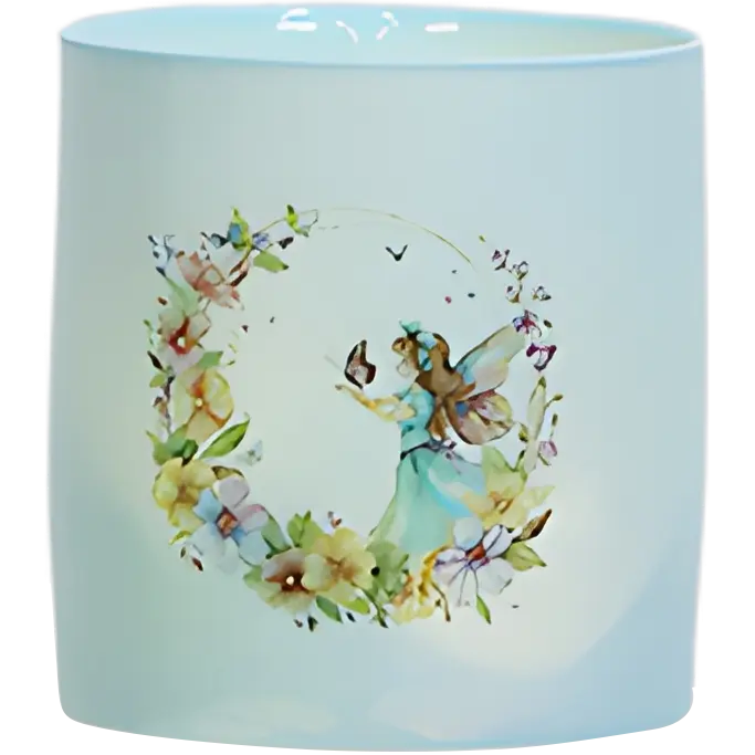 Green-Life ceramic candle jar GF25CJ395 with nature inspired patterns, suitable for botanical fragrance concepts and lifestyle-oriented OEM candle collections.