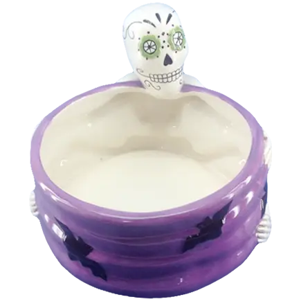 Green-Life ceramic candle jar GF25CJ409 with holiday and seasonal themes, supporting festive fragrance collections and promotional OEM candle programs.