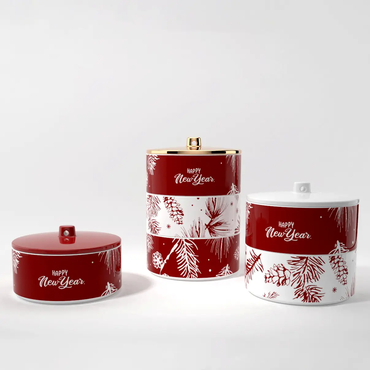 Green-Life ceramic candle jar GL25CJ732 with stackable design, enabling modular scent combinations and flexible product concepts for OEM and private label fragrance brands.