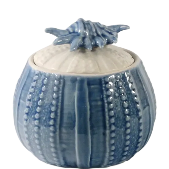 Green-Life ceramic candle jar GLTH2053 with ocean and marine theme, suitable for coastal fragrance concepts and seasonal product development programs.