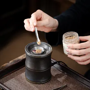 Green-Life ceramic electric modern incense Powder burner GF26ET115 developed for private label fragrance brands to offer cost-effective incense product lines