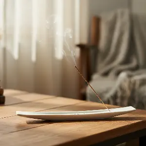 Green-Life ceramic incense stick holder GF24IB820 in clean modern design, suitable for large-scale production and stable supply for fragrance brands and distributors