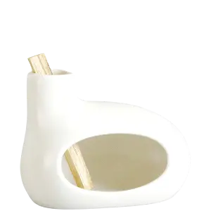 Green-Life ceramic palo santo holder GF24CO207C106 in traditional style designed for safe wood incense burning in wellness and lifestyle fragrance products