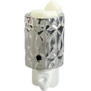 Green-Life ceramic plug-in wax warmer GF23EP320E14 with color glaze finish, suitable for mass retail fragrance programs with stable production and diverse color options.