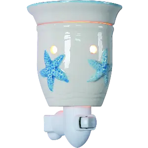 Green-Life handpainted ceramic plug-in wax warmer GF24EP1153E14 designed for artisanal fragrance products and decorative lighting collections.