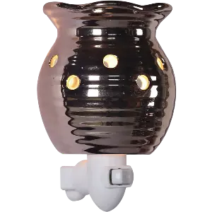 Green-Life ceramic plug-in wax warmer GF24EP1162E14 with color glaze finish, suitable for mass retail fragrance programs with stable production and diverse color options.