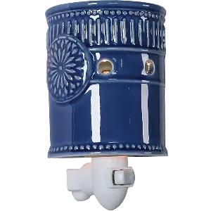 Green-Life ceramic plug-in wax warmer GF24EP1169E14 with color glaze finish, suitable for mass retail fragrance programs with stable production and diverse color options.