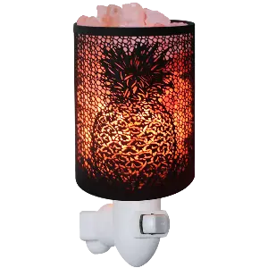 Green-Life metal plug-in salt warmer GF24ES1490E14 designed for heating salt crystals and wax melts, offering dual-use fragrance and ambient lighting for wellness and specialty retail markets.