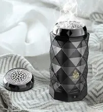 Green-Life compact plastic USB electric bakhoor burner GF25ET907E47 designed for mobile and car fragrance use, offering convenient scent delivery for modern lifestyle brands