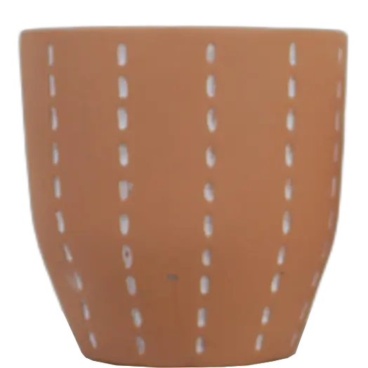 Green-Life cement candle jar GF25CJ193C102 with cutout pattern, combining solid material with light diffusion for decorative fragrance applications.