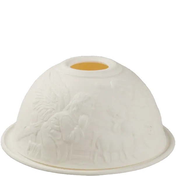 Green-Life dome shape luminary candle holder GF23B693C11 creating full-surface glow effect, designed to enhance ambient lighting and increase perceived value in candle gift collections.