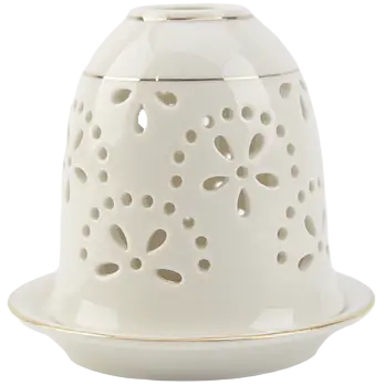 Green-Life dome shape luminary candle holder GF25CH540 creating full-surface glow effect, designed to enhance ambient lighting and increase perceived value in candle gift collections.