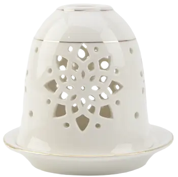 Green-Life dome shape luminary candle holder GF25CH541 creating full-surface glow effect, designed to enhance ambient lighting and increase perceived value in candle gift collections.