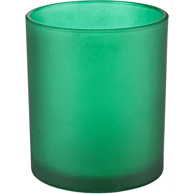 Green-Life glass candle jar GF25CJ012 with simple modern style, supporting versatile fragrance applications and customizable labeling for private label programs.