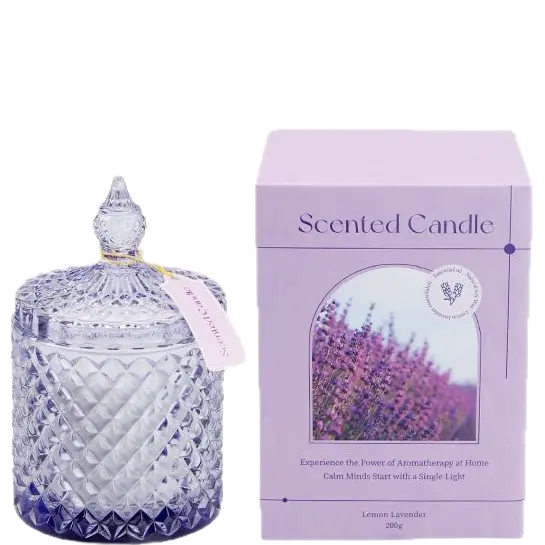 Green-Life glass candle jar GF25CJ022 with simple modern style, supporting versatile fragrance applications and customizable labeling for private label programs.