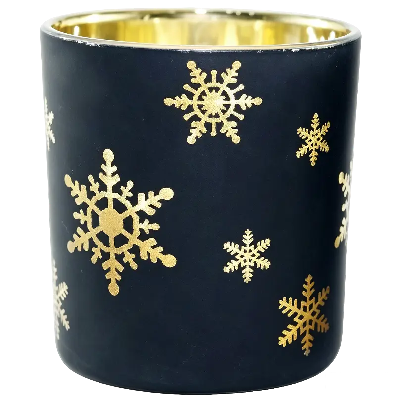 Green-Life glass luminary candle holder GF25CH510 with laser engraving, enabling precise light projection and refined surface effects for premium private label candle collections.