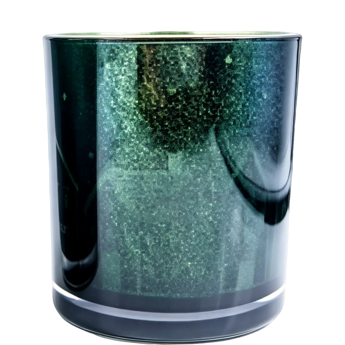 Green-Life glass luminary candle holder GF25CH511 with laser engraving, enabling precise light projection and refined surface effects for premium private label candle collections.