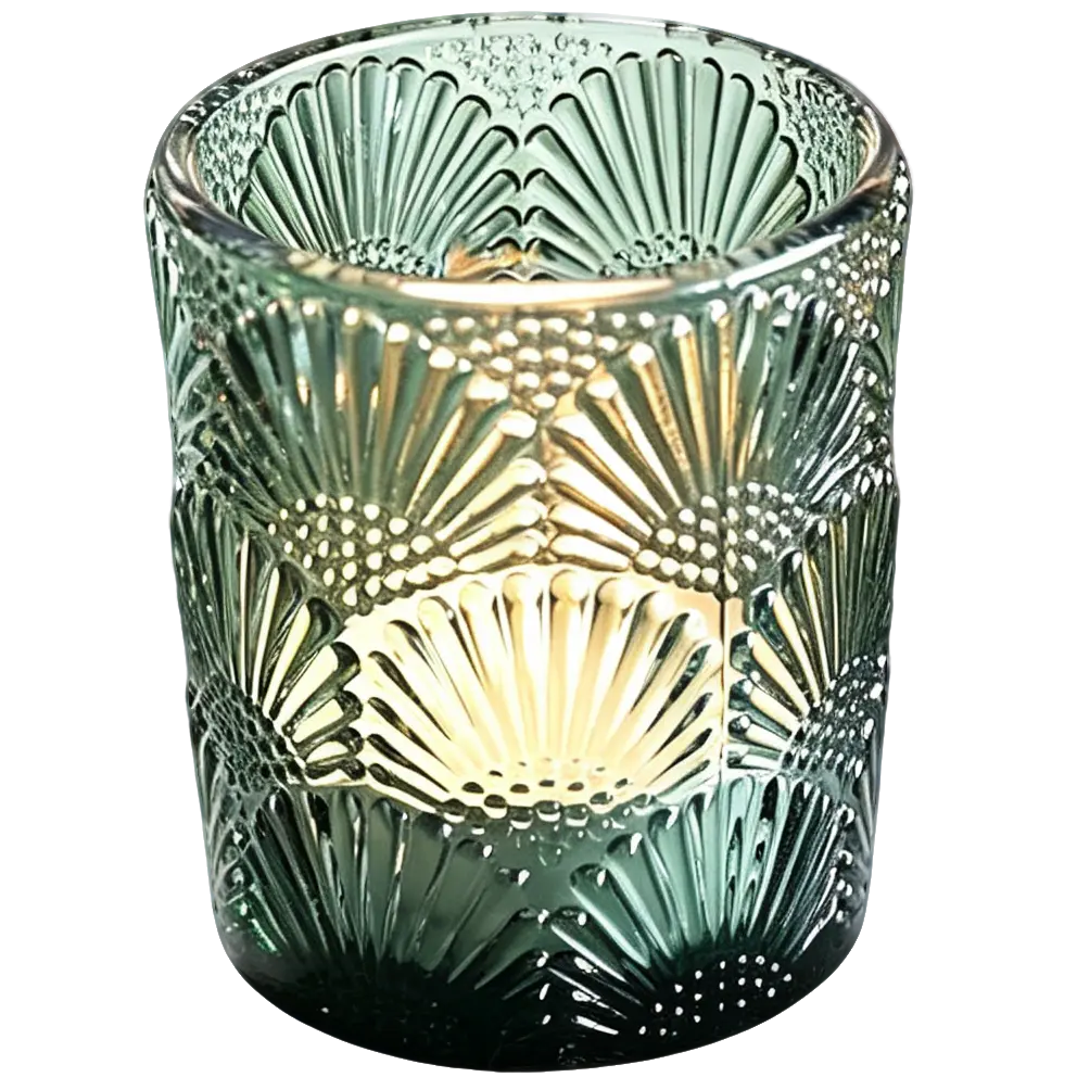Green-Life simple modern glass luminary candle holder GF25CH517 designed for clean brand positioning, suitable for contemporary fragrance lines and scalable OEM programs.