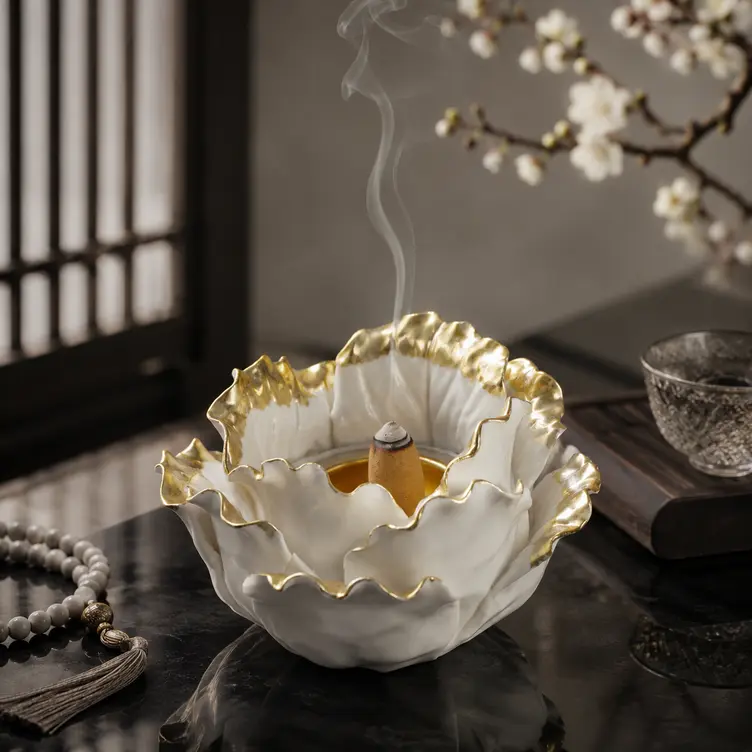 Green-Life incense cone holders designed for fragrance brands supporting both traditional and modern cone incense applications