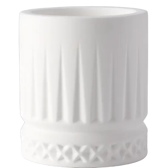 Green-Life plaster candle jar GF25CJ032 with simple modern design, offering clean texture and lightweight structure for contemporary fragrance collections.